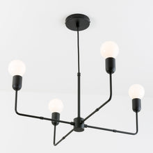 Load image into Gallery viewer, 4-Arm Bend Chandelier
