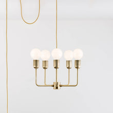 Load image into Gallery viewer, 5-Arm Bend Plug-In Chandelier
