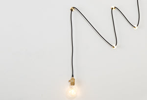 Brass Plug-In Pendant Light