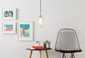 Porcelain Plug-In Pendant Light