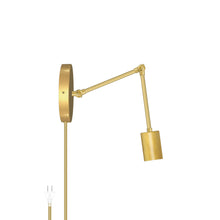 Load image into Gallery viewer, Hinge Plug-In Double Solo Sconce
