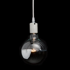 XL Silver Mirrored Globe Bulb
