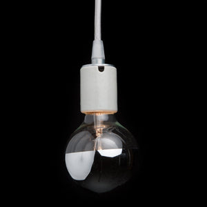 Silver Mirrored Globe Bulb