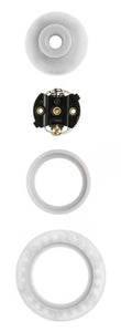 Twist Socket with Ring - Frost White