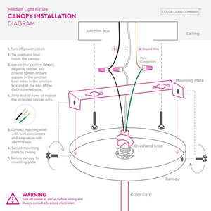 Round Blank Ceiling Canopy