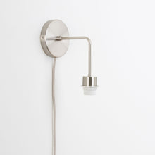 Load image into Gallery viewer, Plug-In Bend Solo Shade-Ready Sconce
