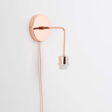 Load image into Gallery viewer, Plug-In Bend Solo Shade-Ready Sconce

