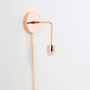 Plug-In Bend Solo Shade-Ready Sconce