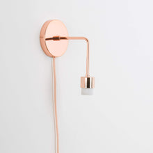 Load image into Gallery viewer, Plug-In Bend Solo Shade-Ready Sconce
