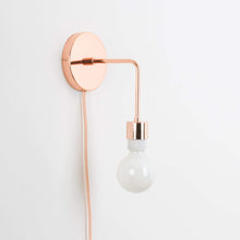 Load image into Gallery viewer, Plug-In Bend Solo Shade-Ready Sconce
