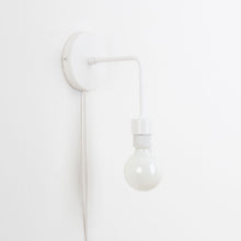 Load image into Gallery viewer, Plug-In Bend Solo Shade-Ready Sconce
