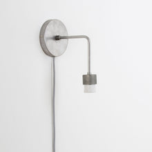 Load image into Gallery viewer, Plug-In Bend Solo Shade-Ready Sconce
