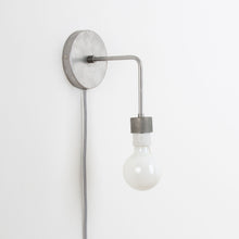 Load image into Gallery viewer, Plug-In Bend Solo Shade-Ready Sconce
