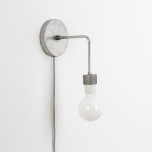 Plug-In Bend Solo Shade-Ready Sconce