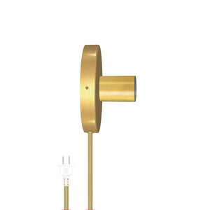 Button Plug-In Sconce