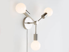 Load image into Gallery viewer, Trio Plug-In Sconce
