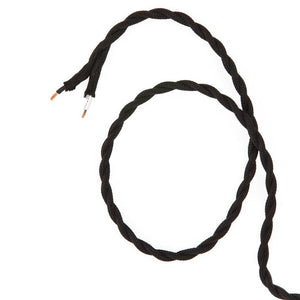 DIY Twisted Pair Wire by the Foot - Black